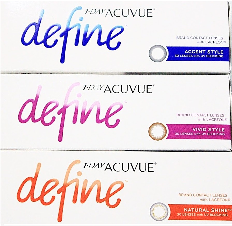 1Day Acuvue Define cosmetic contact lens contactlensxchange US33.50
